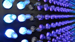 LED bottle wall